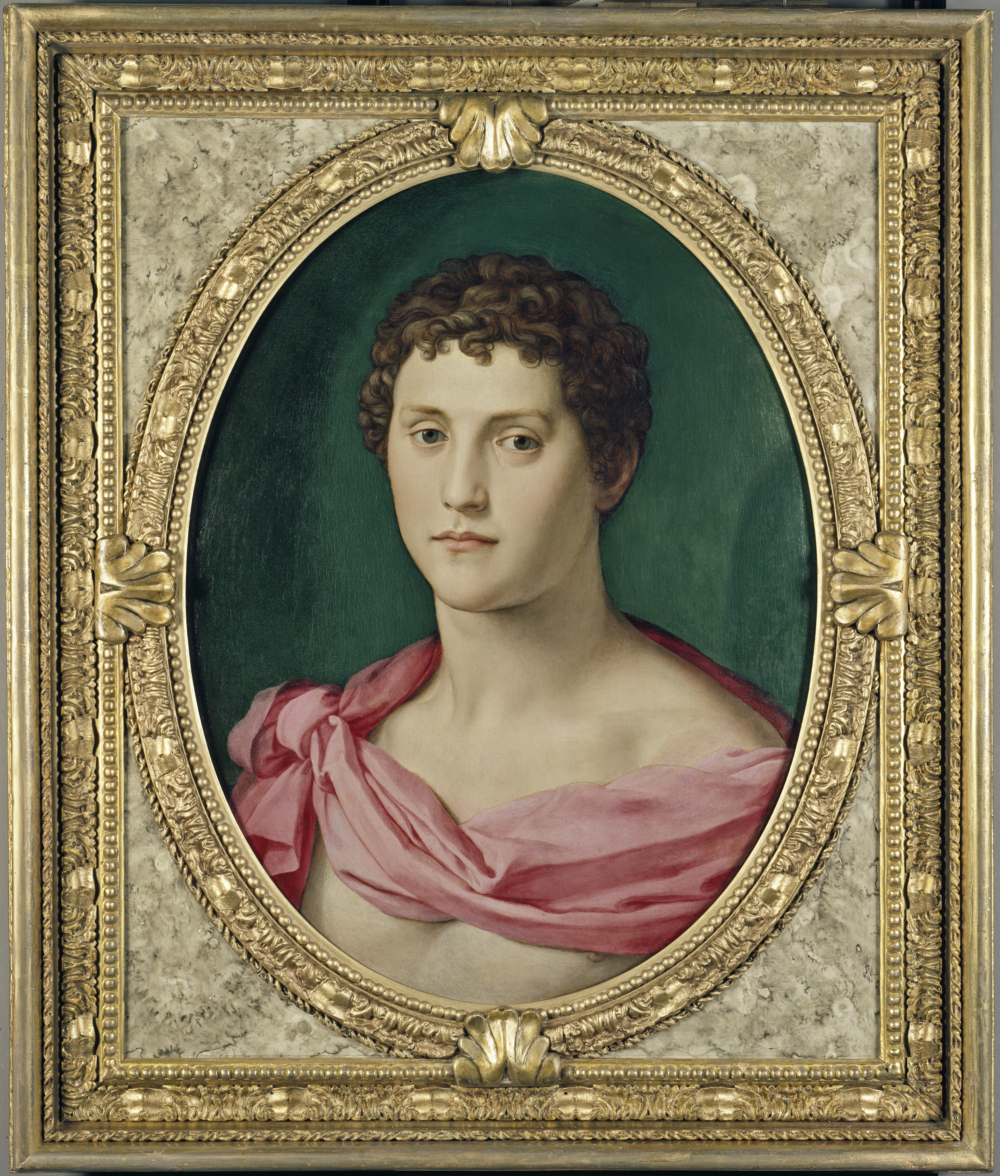 Bild des ovalgeformten Gemäldes 